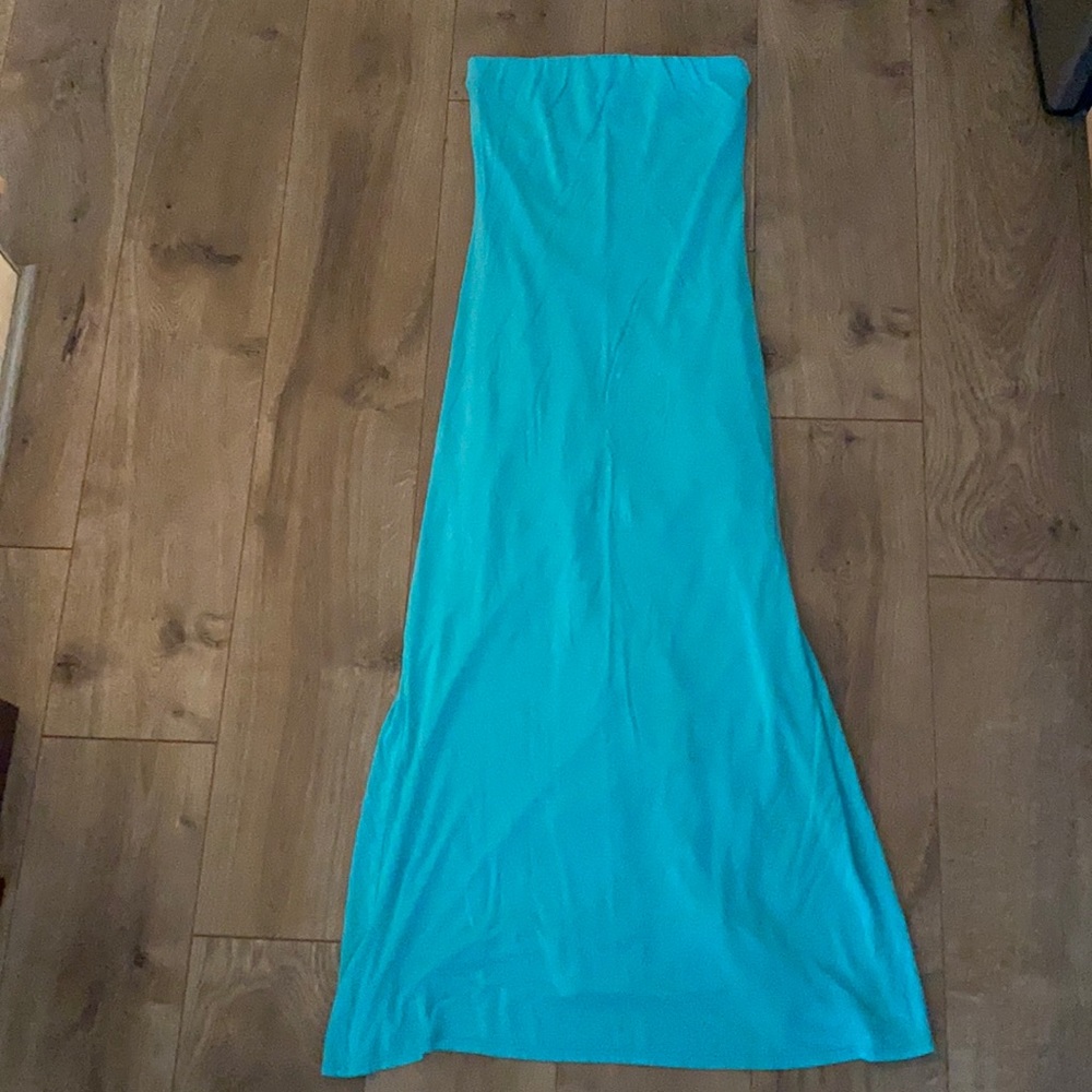 Strapless maxi dress